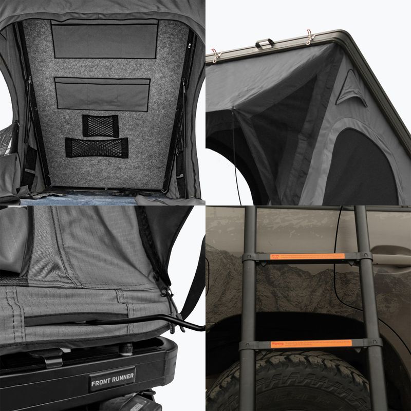 Намет даховий двомісний OFFLANDER Triangle Slim Wolf black 7