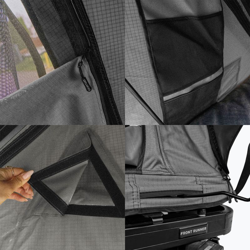 Намет даховий двомісний OFFLANDER Triangle Slim Wolf black 8