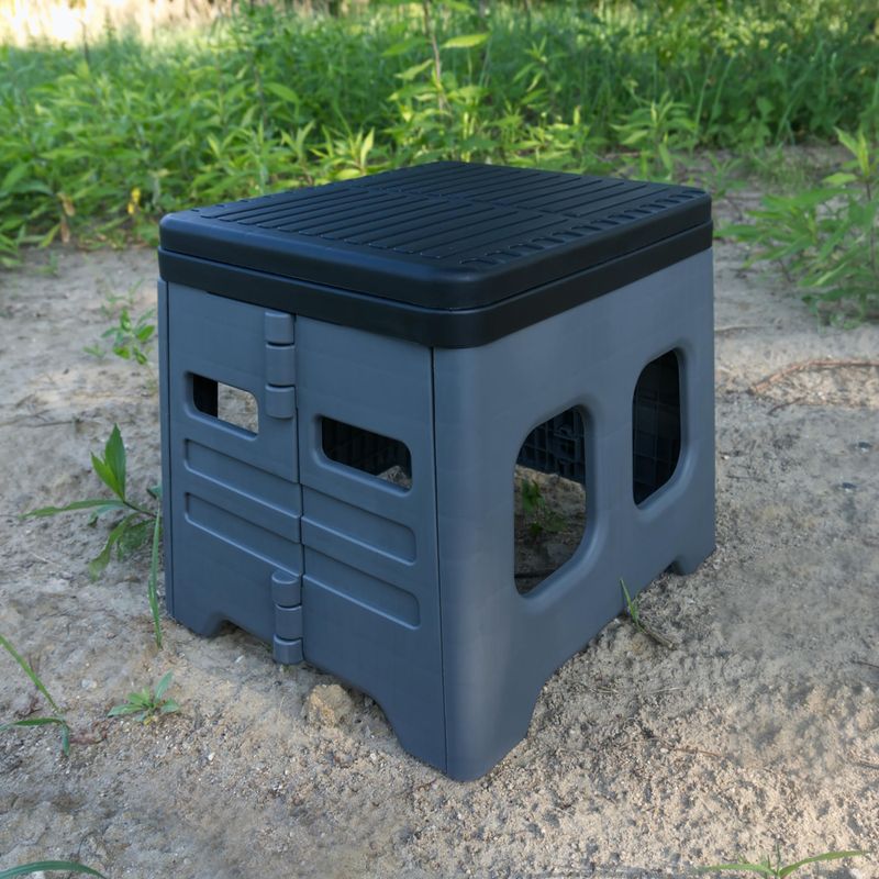 Туалет туристичний OFFLANDER Portable Folding Camping Toilet black 4