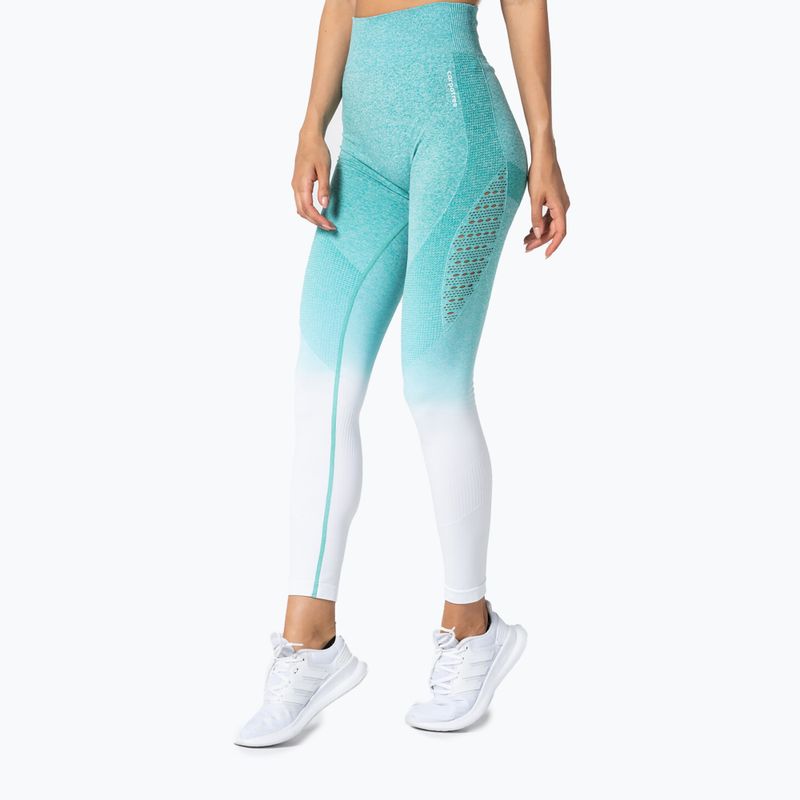 Легінси жіночі Carpatree Phase Seamless turquoise/white ombre