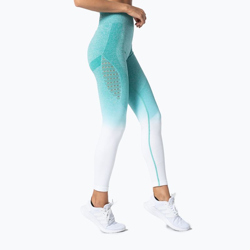 Легінси жіночі Carpatree Phase Seamless turquoise/white ombre 2