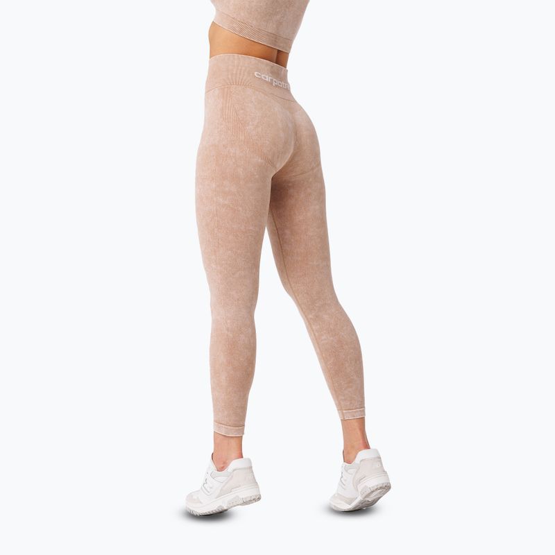 Легінси для тренувань жіночі Carpatree Yasmine Seamless beige stone wash 3