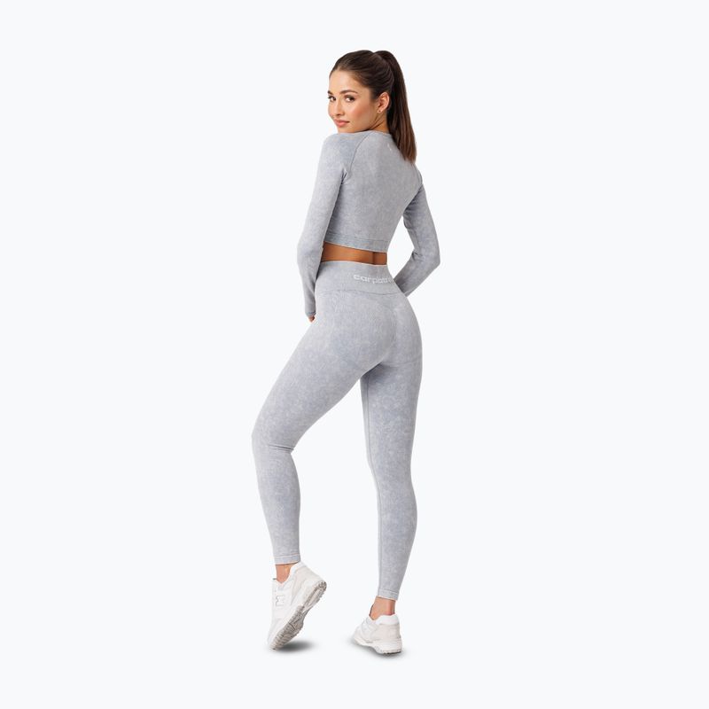 Лонгслів для тренувань жіночий Carpatree Yasmine Seamless blue stone wash 3