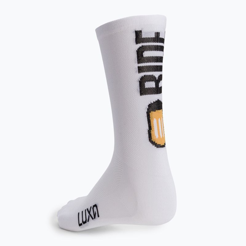 Велошкарпетки Luxa Beer Ride білі LAM21SBRWS1 5