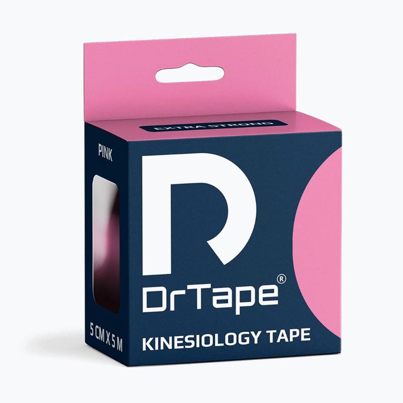 Тейп для кінезіотерапії DrTape Kinesiology Tape рожевий 4