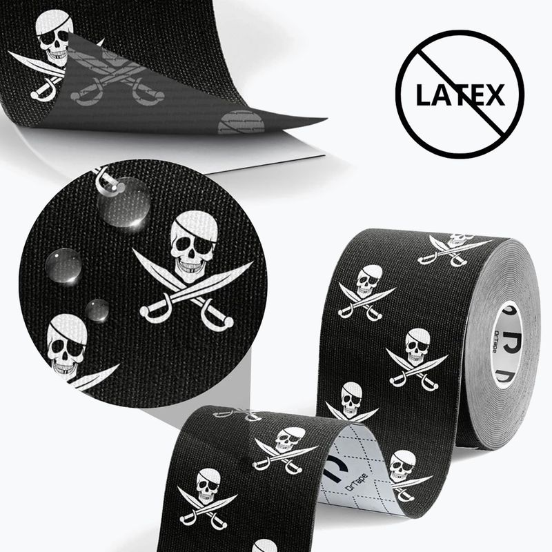 Тейп для кінезіотерапії DrTape Kinesiology Tape pirate 3