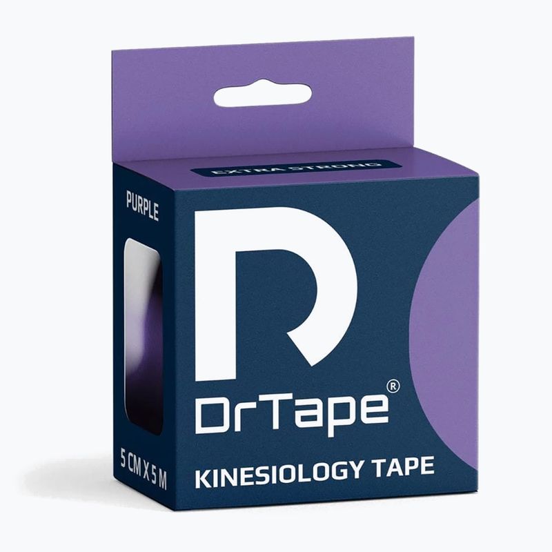 Стрічка для кінезіотейпування DrTape Kinesiology Tape purple 4