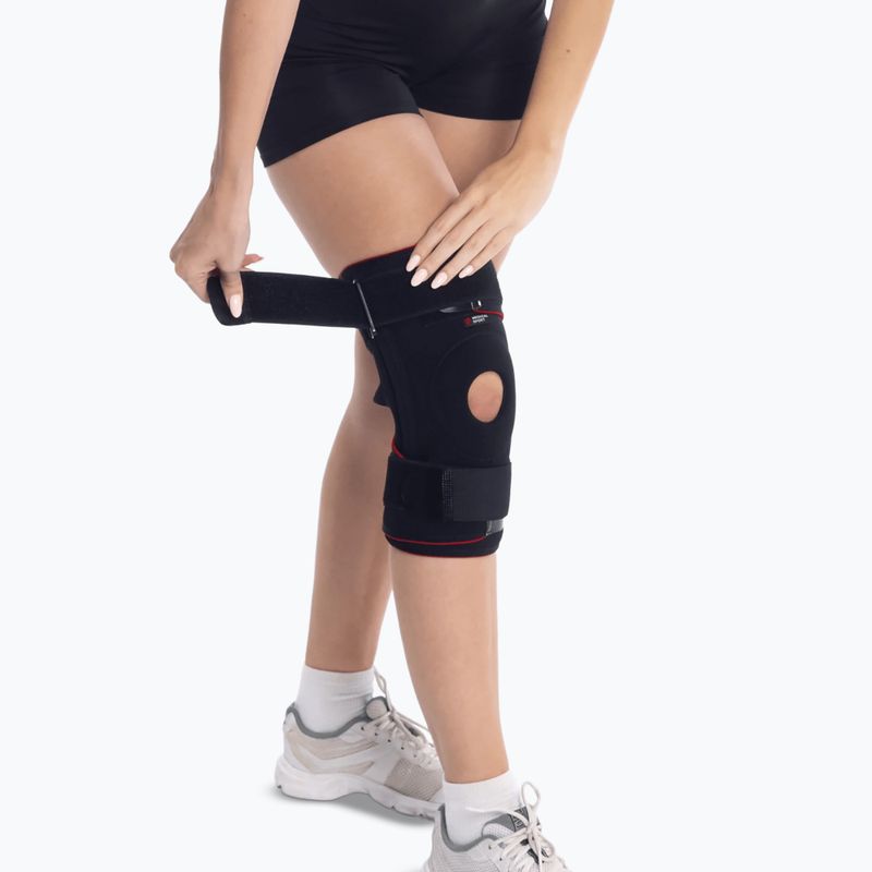 Стабілізатор колінного суглоба MSupport Red black 3