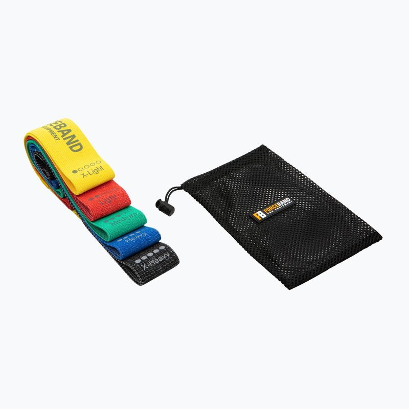 Набір стрічок для тренувань FORCEBAND Mini Band 5 шт. + E-BOOK multicolor 2