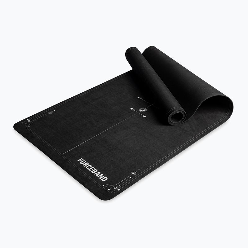 Килимок для йоги/фітнесу FORCEBAND Moon 4 мм black 2