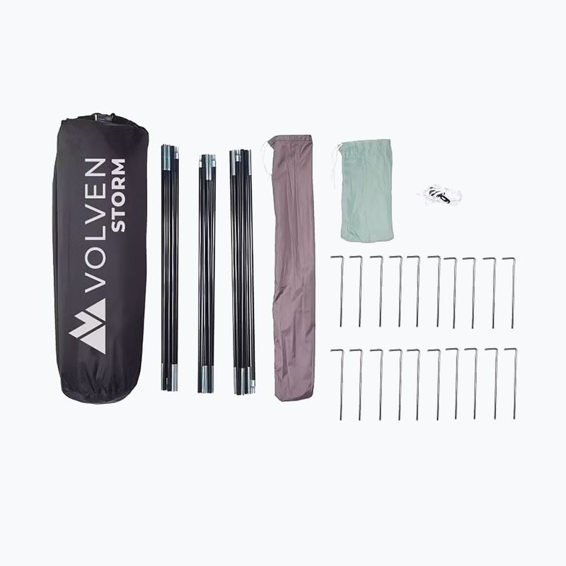 Намет трекінговий тримісний Volven Storm green 5