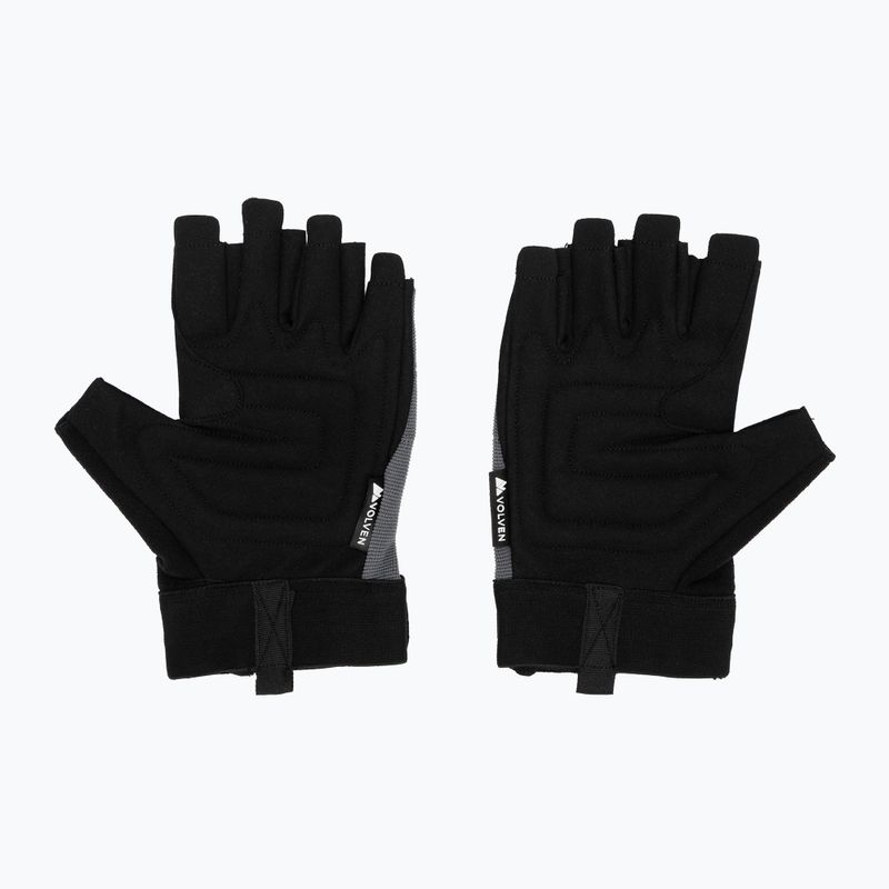Рукавички для скелелазіння Volven Ferrata Half Finger gray 3