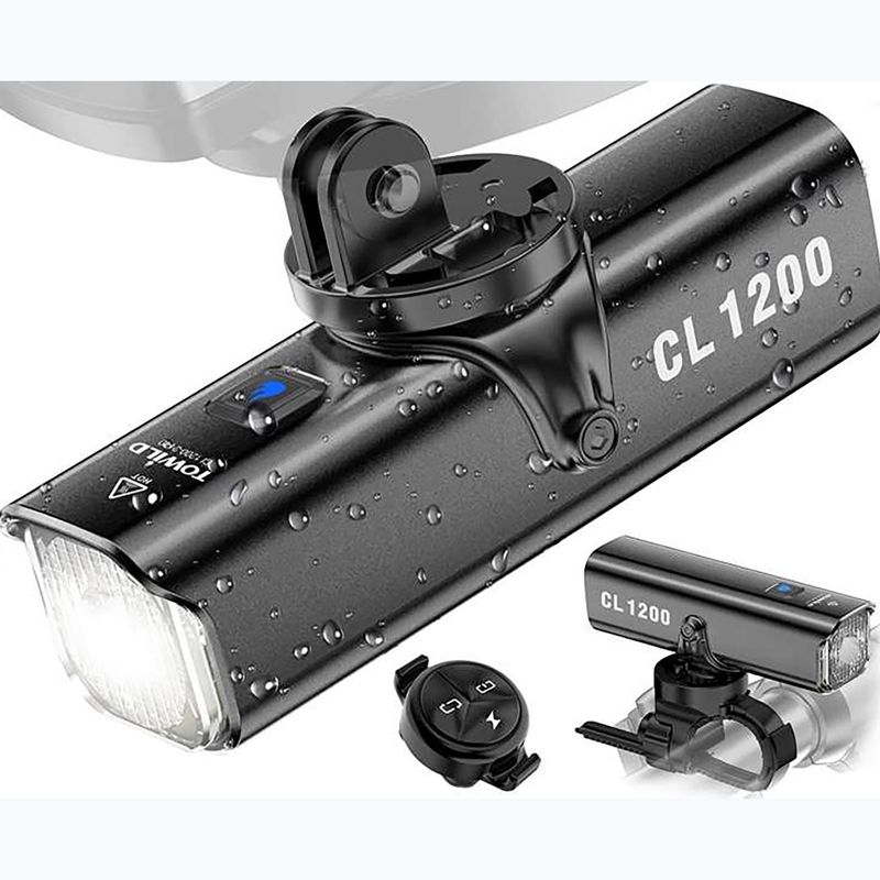 Набір велосипедних ліхтарів Towild CL1200 + TL03 black 2