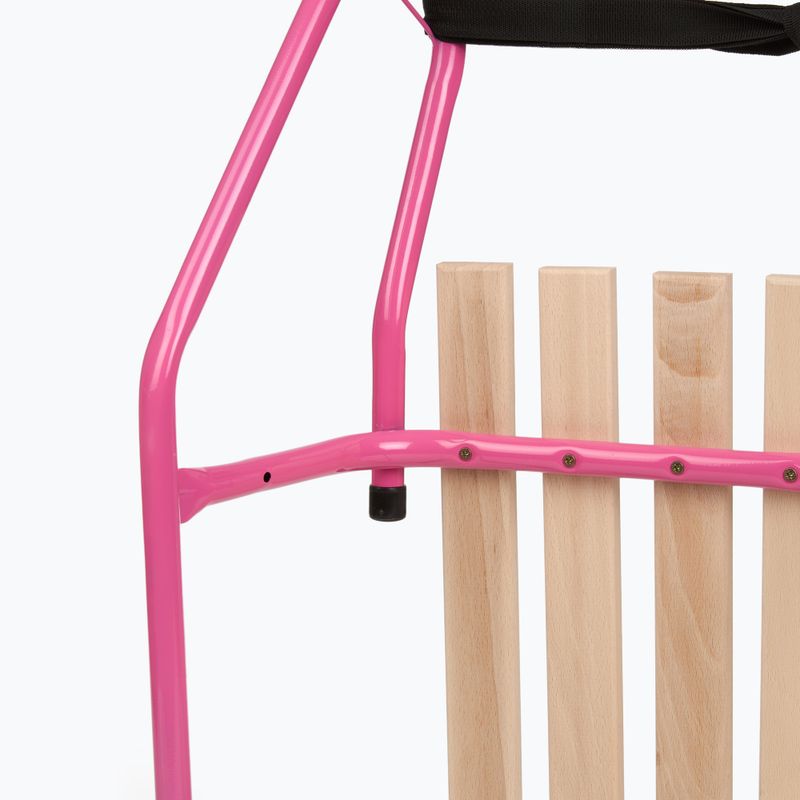 Металеві санки HUMBAKA рожеві 6