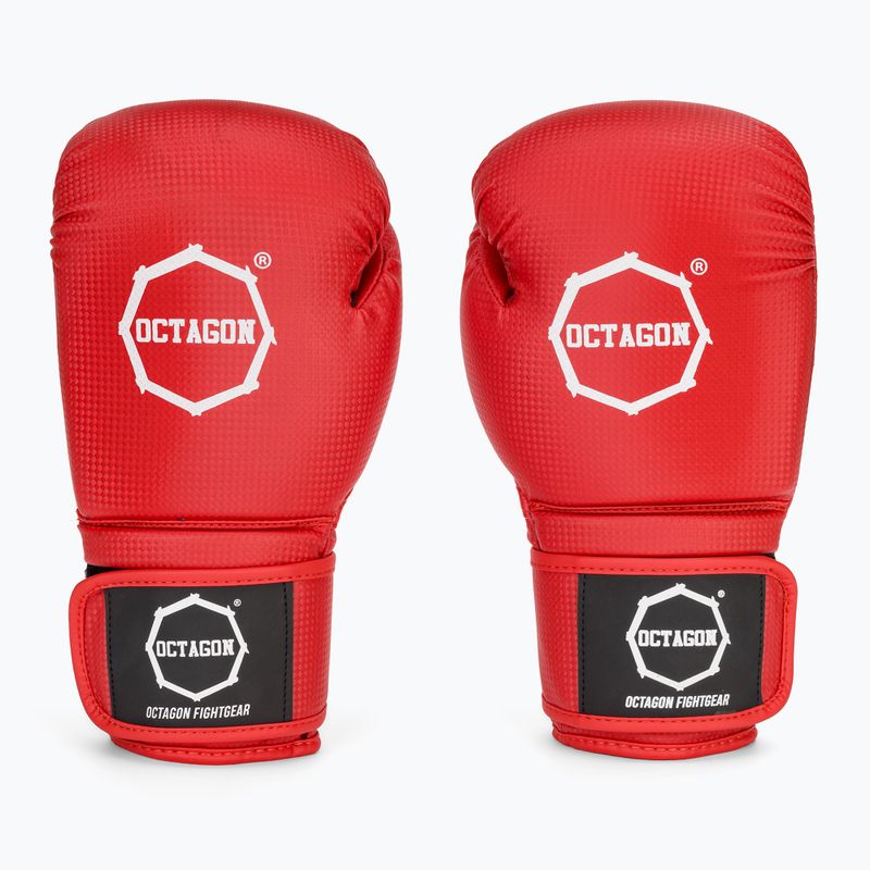Рукавиці боксерські Octagon Kevlar red 2