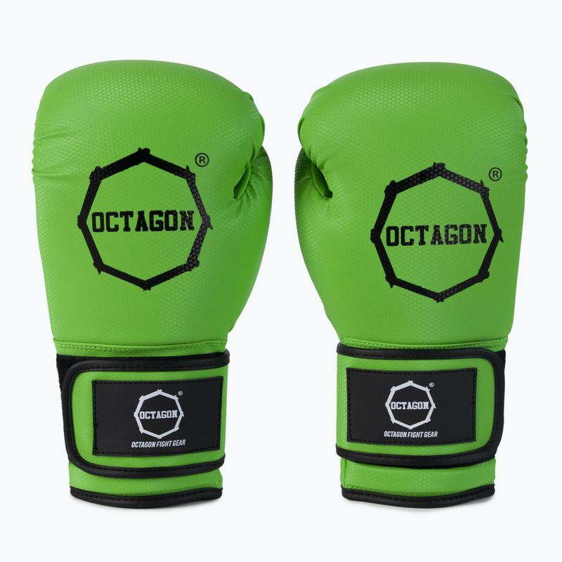 Рукавиці боксерські Octagon Kevlar зелені