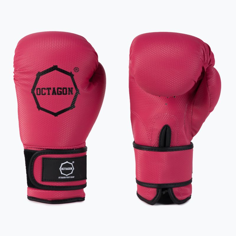 Рукавиці боксерські damskie Octagon Kevlar рожеві 3