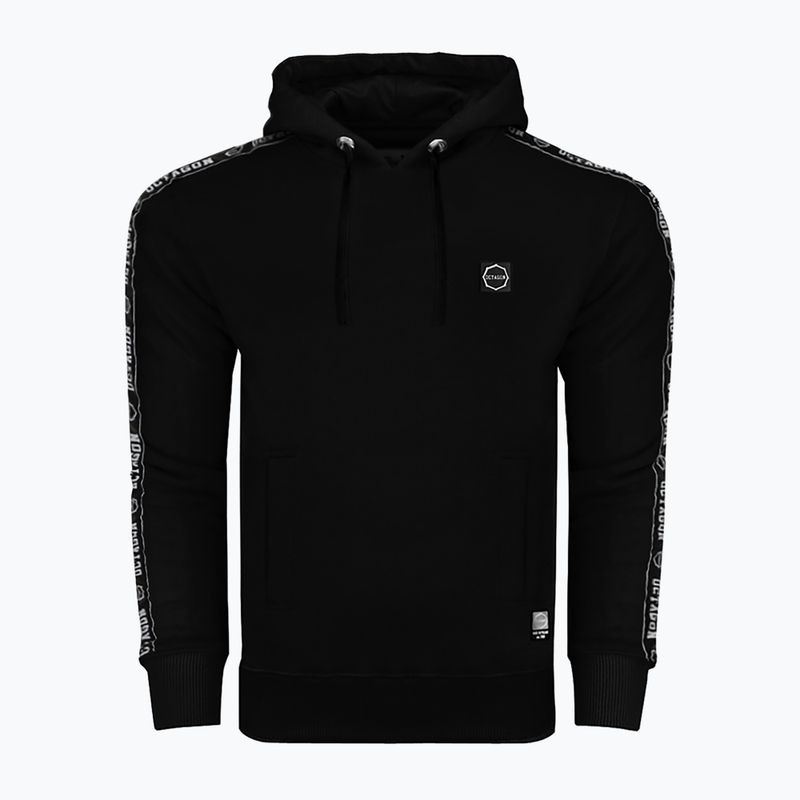 Кофта з капюшоном чоловіча Octagon Stripe чорна