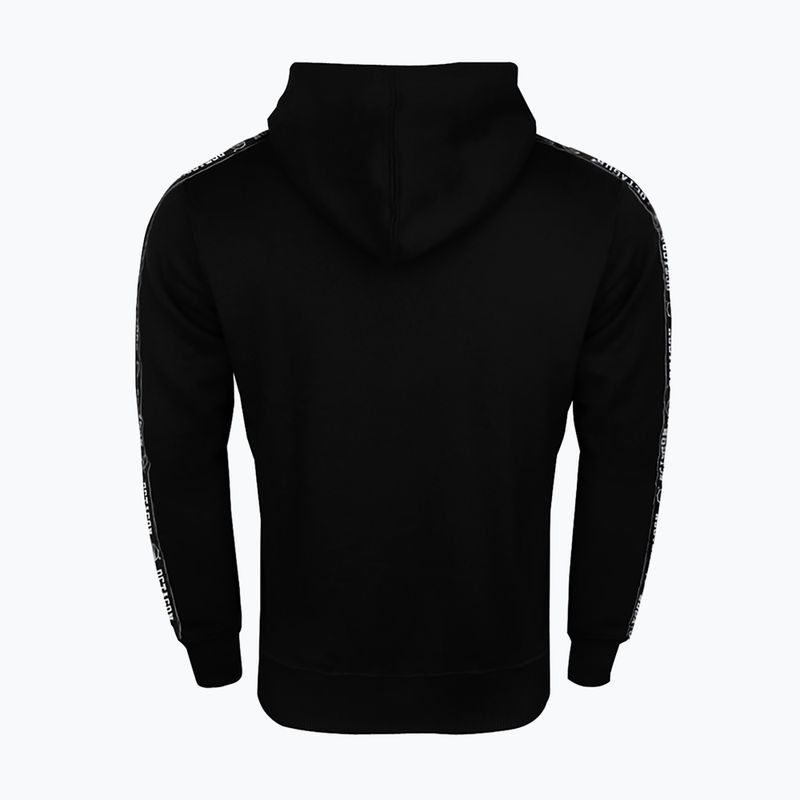 Кофта з капюшоном чоловіча Octagon Stripe чорна 3