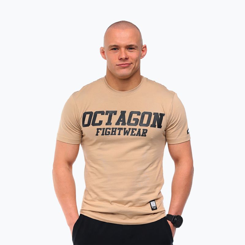 Футболка чоловіча Octagon FW Straight beige