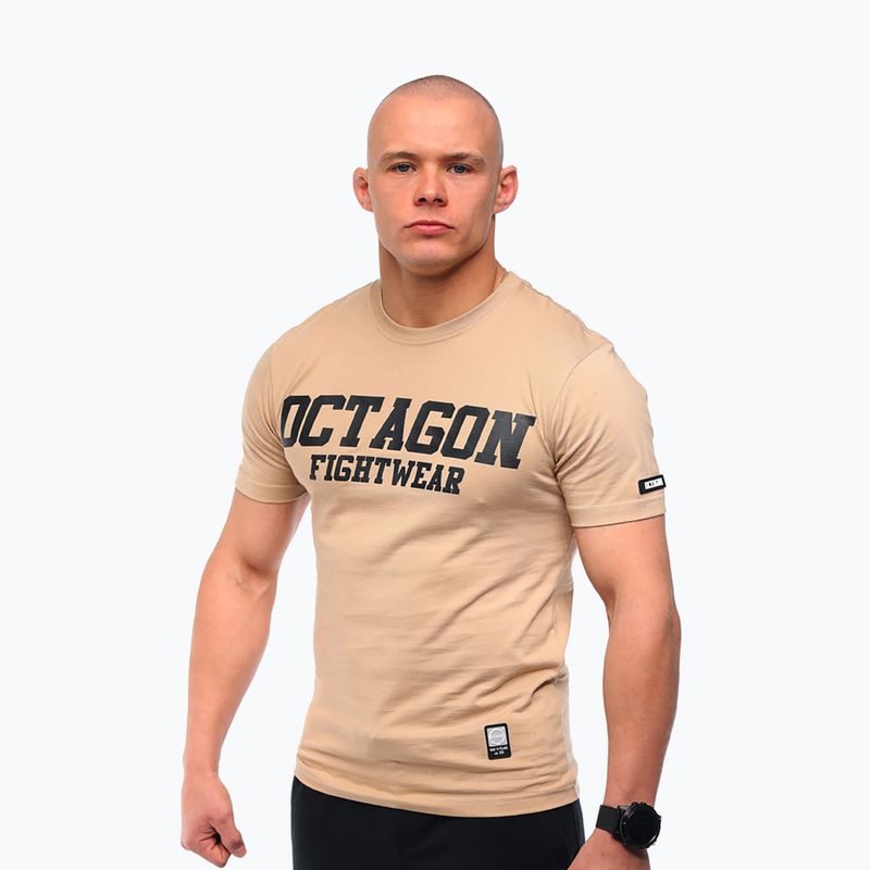 Футболка чоловіча Octagon FW Straight beige 3