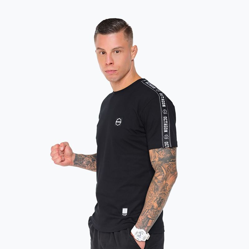 Футболка чоловіча Octagon Stripe black/white 3