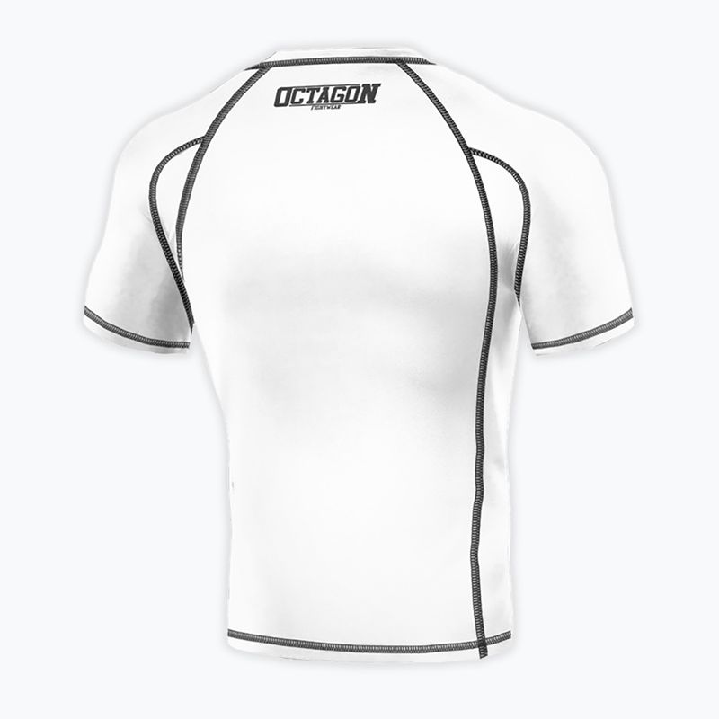 Чоловічий рашгард Octagon Premium Fight Wear білий 2