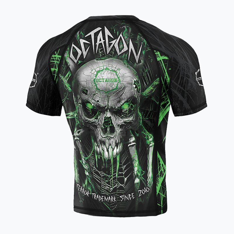 Чоловічі рашгарди Octagon Premium Spiderskull чорні/різнокольорові Rashguard 2