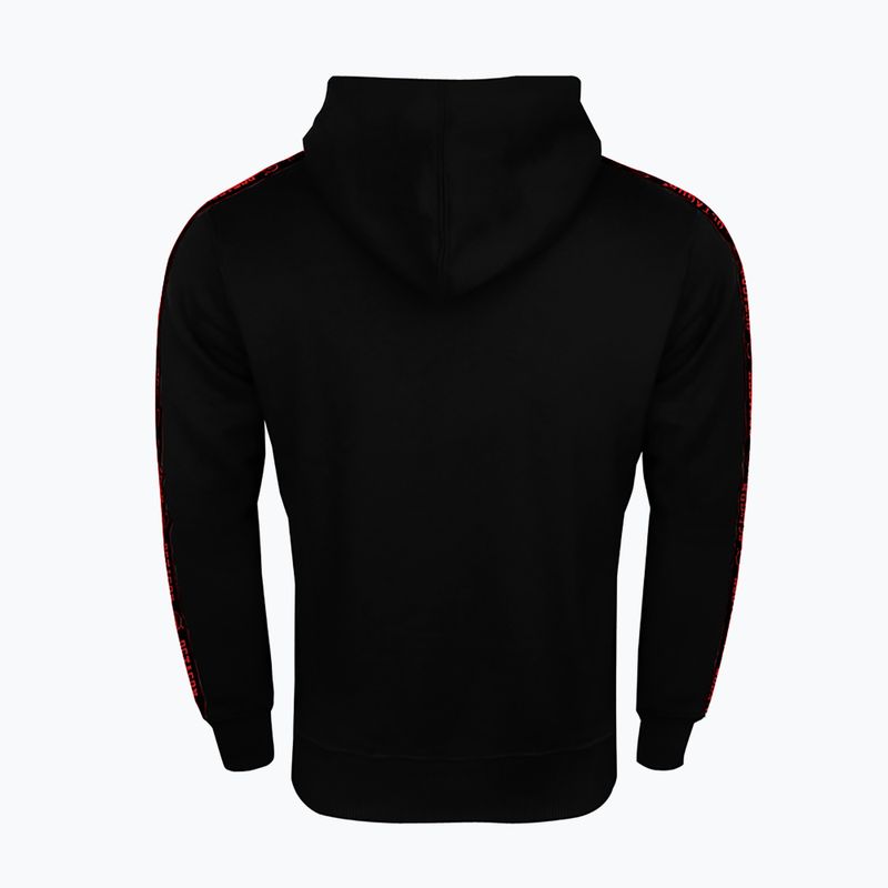 Кофта чоловіча Octagon Stripe Hoodie black/red 2