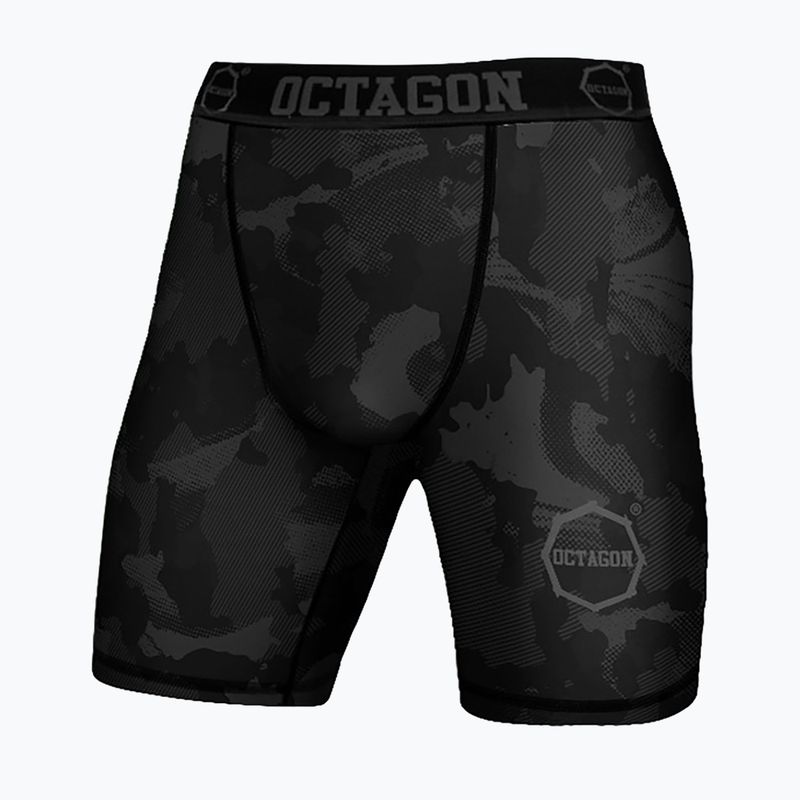 Шорти компресійні чоловічі Octagon Camo Night black