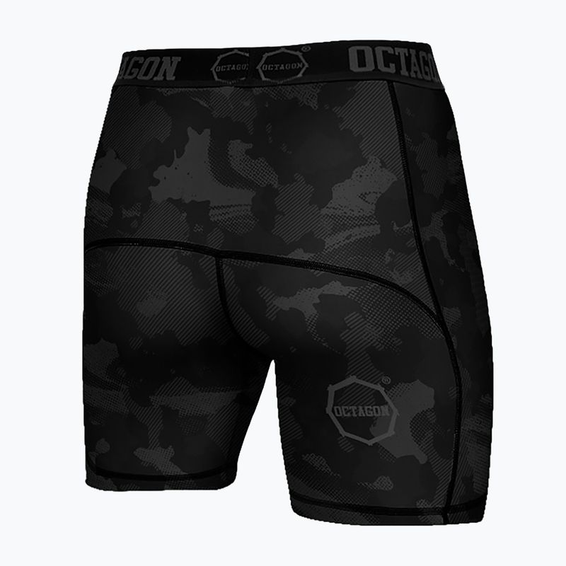 Шорти компресійні чоловічі Octagon Camo Night black 2