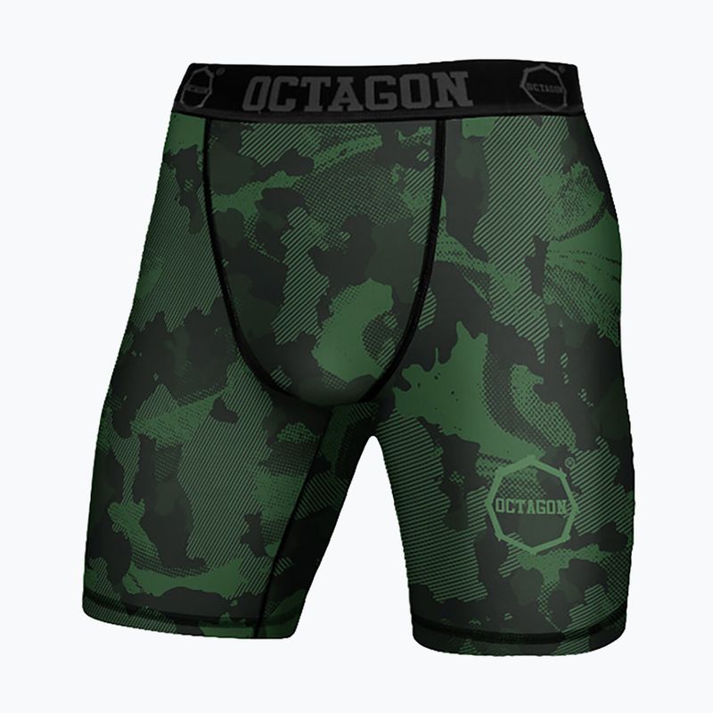 Шорти компресійні чоловічі Octagon Camo Forest khaki