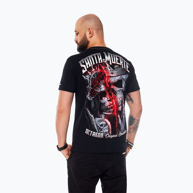 Футболка чоловіча Octagon Santa Muerte black/multicolor 5