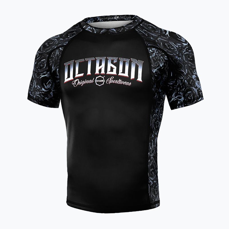 Чоловічі рашгарди Octagon Premium Santa Muerte чорний/різнокольоровий
