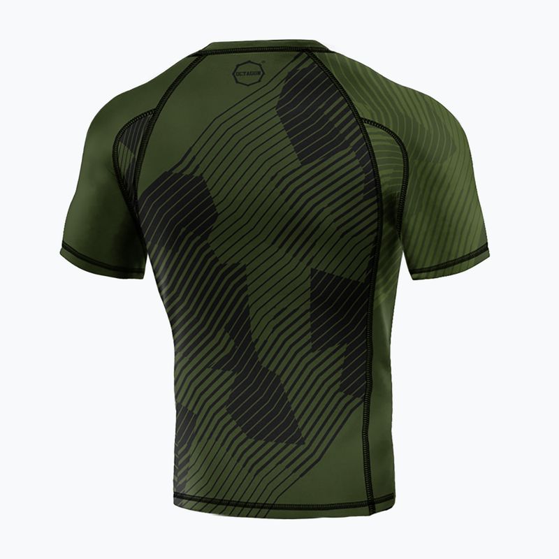 Рашгард чоловічий Octagon Broken Line Premium khaki 2