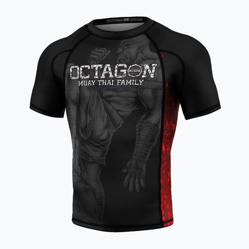Чоловічий Octagon Premium Muay Thai Family чорний / різнокольоровий Rashguard