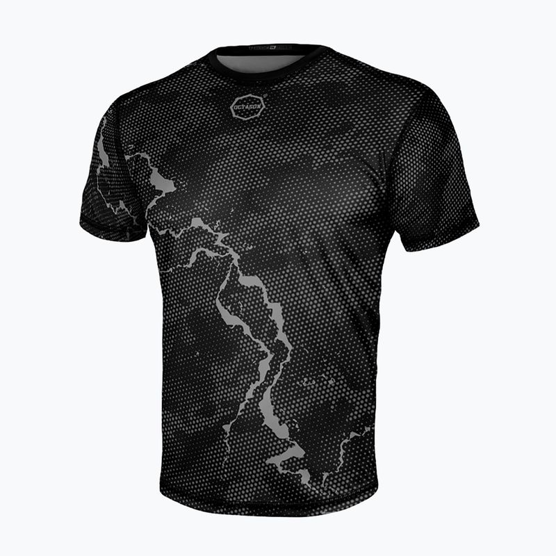 Чоловіча тренувальна футболка Octagon Marble Camo камуфляж сірий