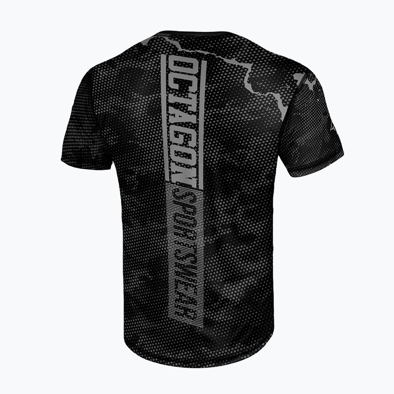 Чоловіча тренувальна футболка Octagon Marble Camo камуфляж сірий 2