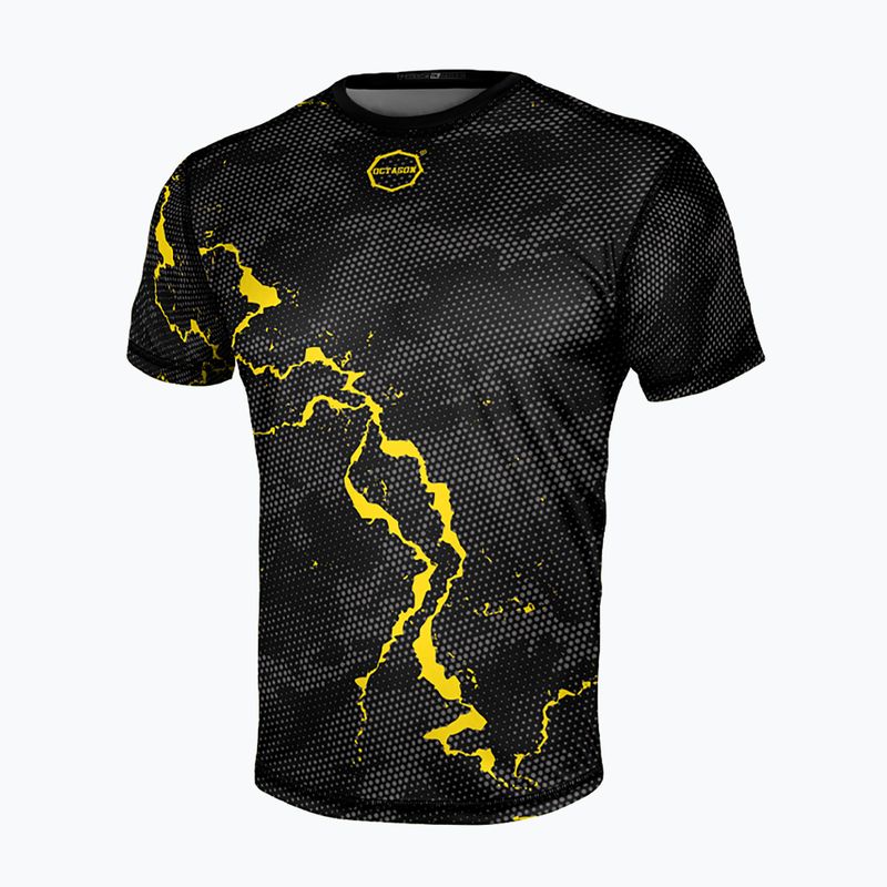 Чоловіча тренувальна футболка Octagon Marble camo жовта