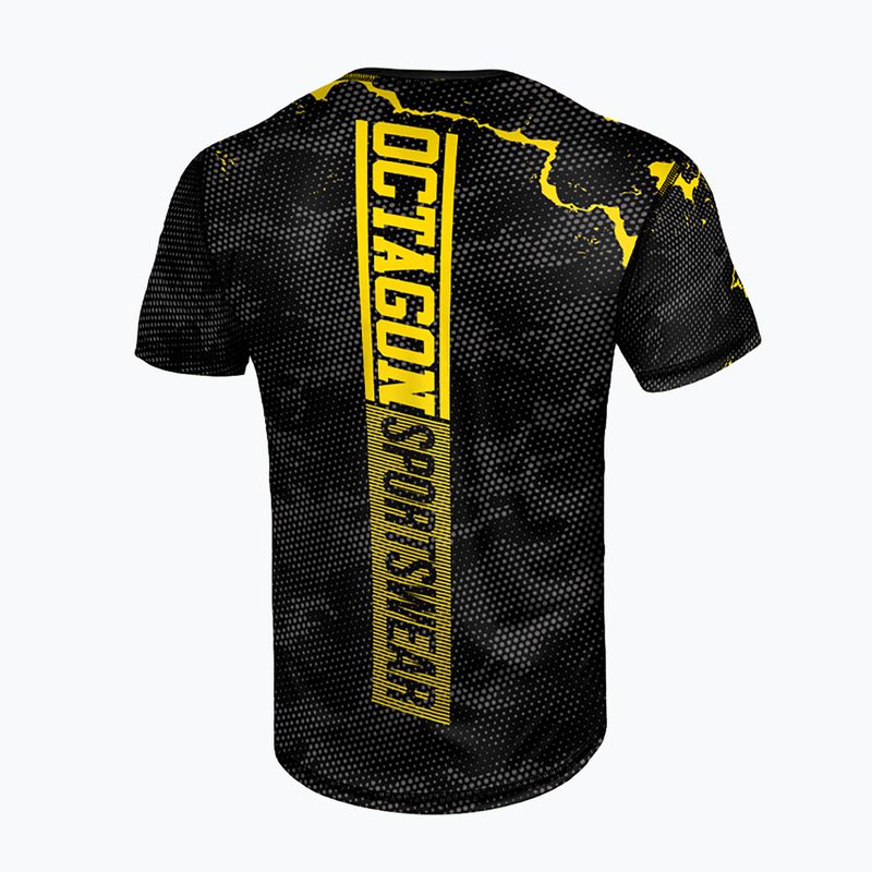 Чоловіча тренувальна футболка Octagon Marble camo жовта 2