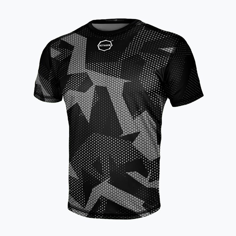 Чоловіча футболка Octagon Ultimate чорна/сіра
