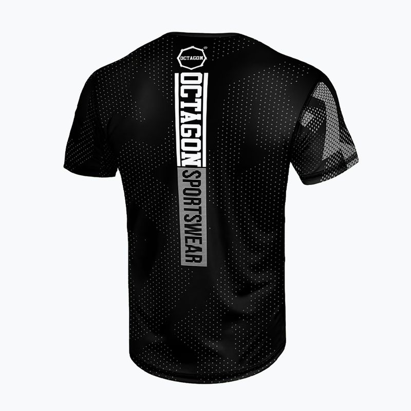 Чоловіча футболка Octagon Ultimate чорна/сіра 2