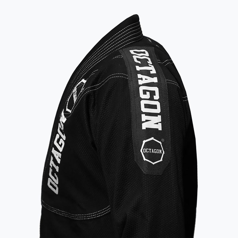 GI для бразильського джиу-джитсу чоловіче Octagon Caption black/white 3