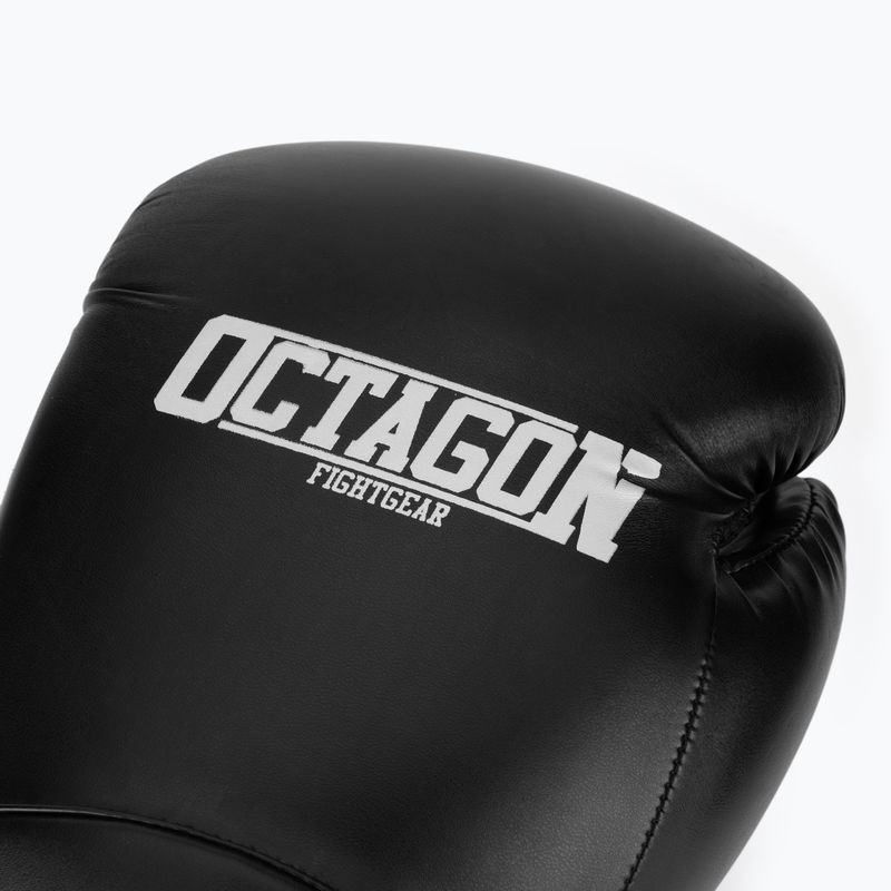 Боксерські рукавички Octagon Agat чорні/білі 5