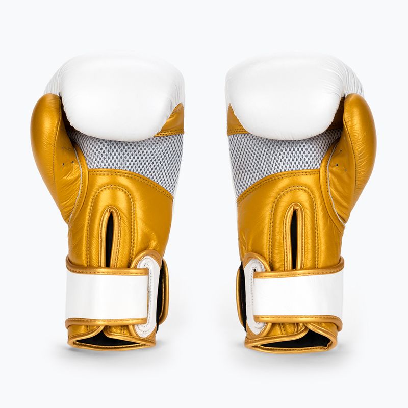 Рукавиці боксерські Octagon Prince white/gold 2