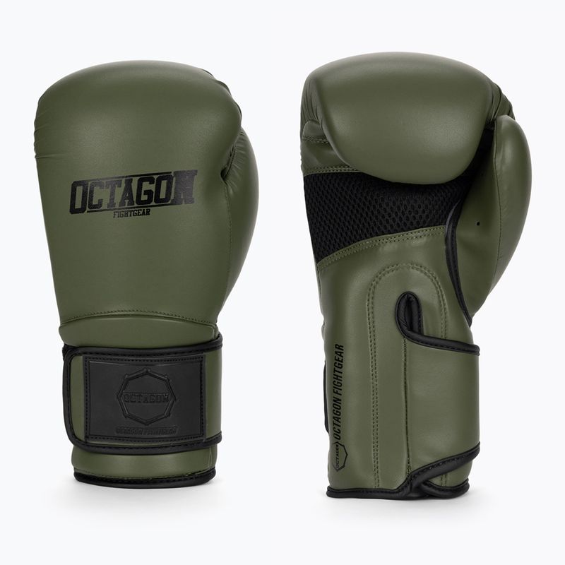 Рукавиці боксерські Octagon Matt khaki
