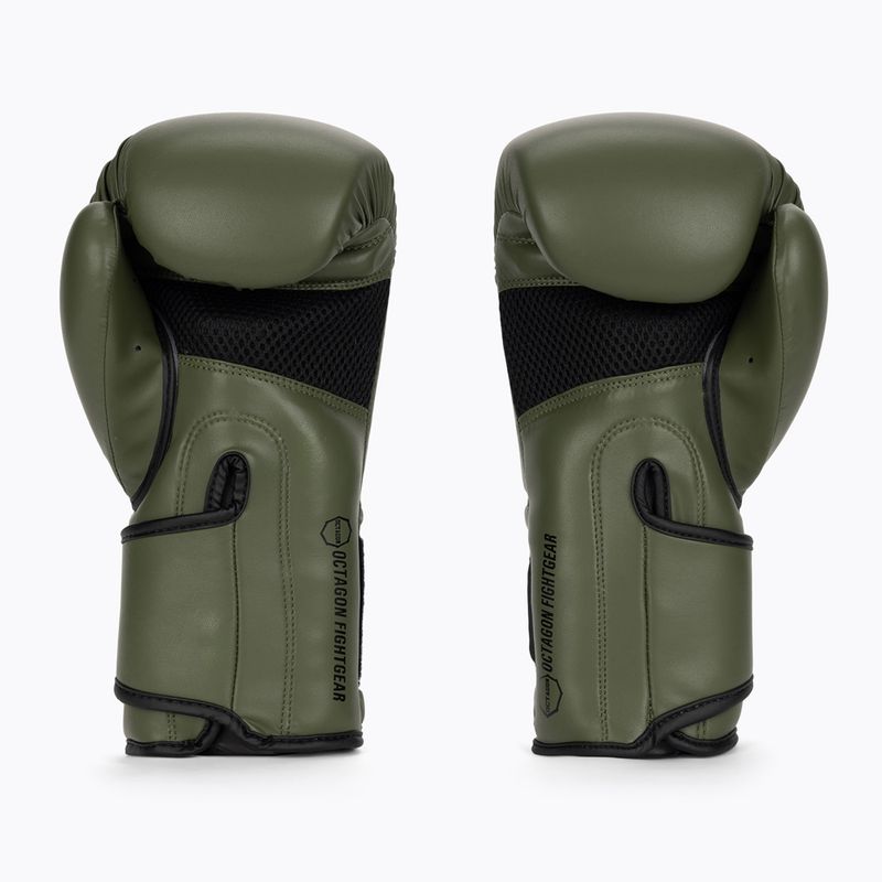 Рукавиці боксерські Octagon Matt khaki 2