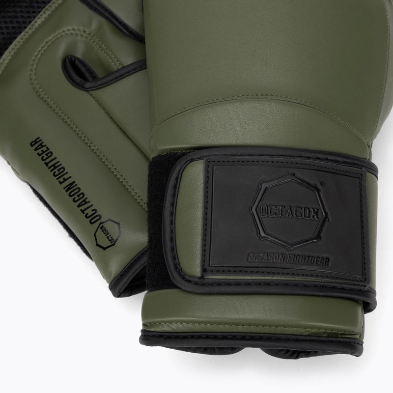 Рукавиці боксерські Octagon Matt khaki 5