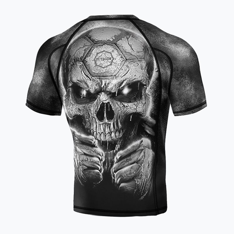 Чоловічі віяла Octagon Premium Oldskull Fans чорні / різнокольорові Rashguard 2