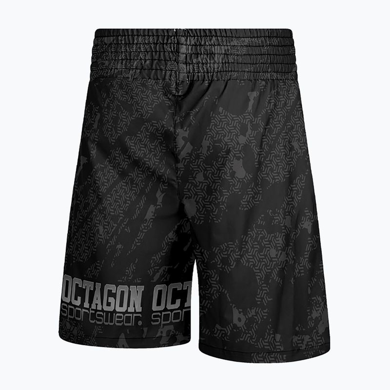 Шорти боксерські чоловічі Octagon Geo Grunge black 2